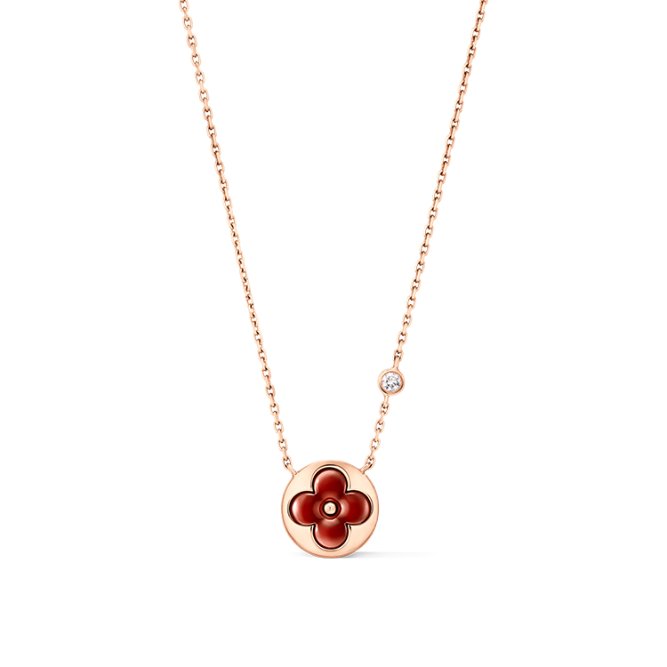 LOUIS VUITTON 18K Gold Necklaces Unisex Gold
