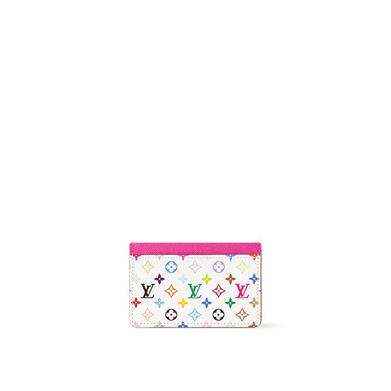 LOUIS VUITTON X Takashi Murakami Card Holder White Multicolored