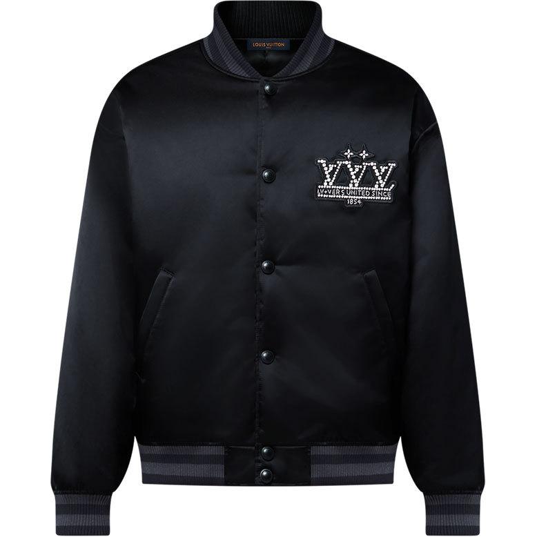 LOUIS VUITTON Embellished Nylon Baseball Blouson