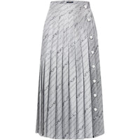 LOUIS VUITTON Chain Print Pleat Skirt
