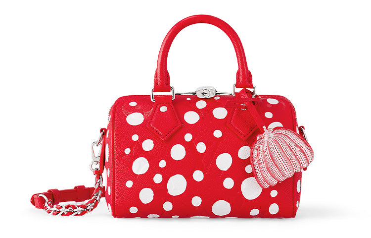 LOUIS VUITTON X Yayoi Kusama Speedy Bandouliere 20 Red/White