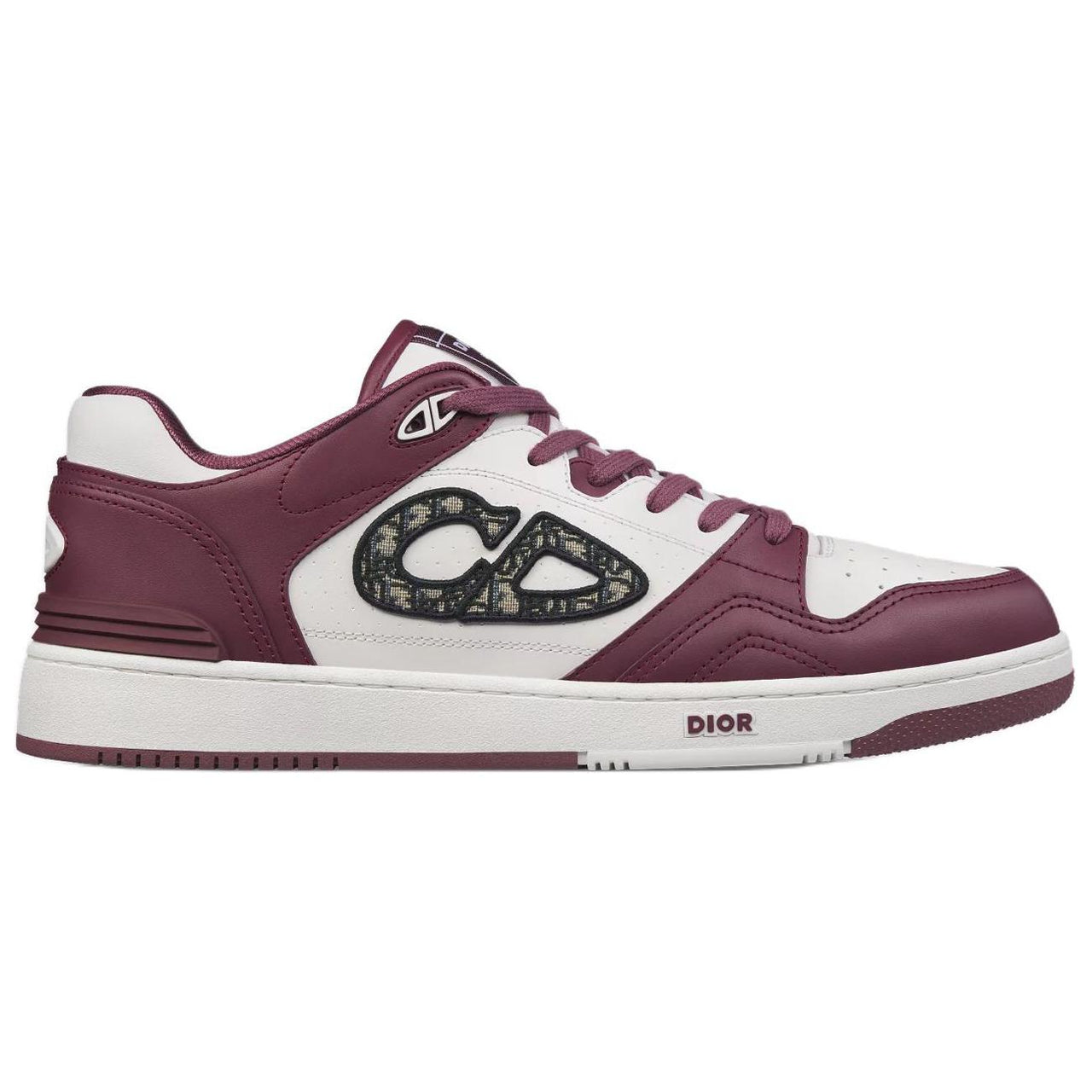DIOR B57 Low-Top Skateboard Shoes Unisex Burgundy