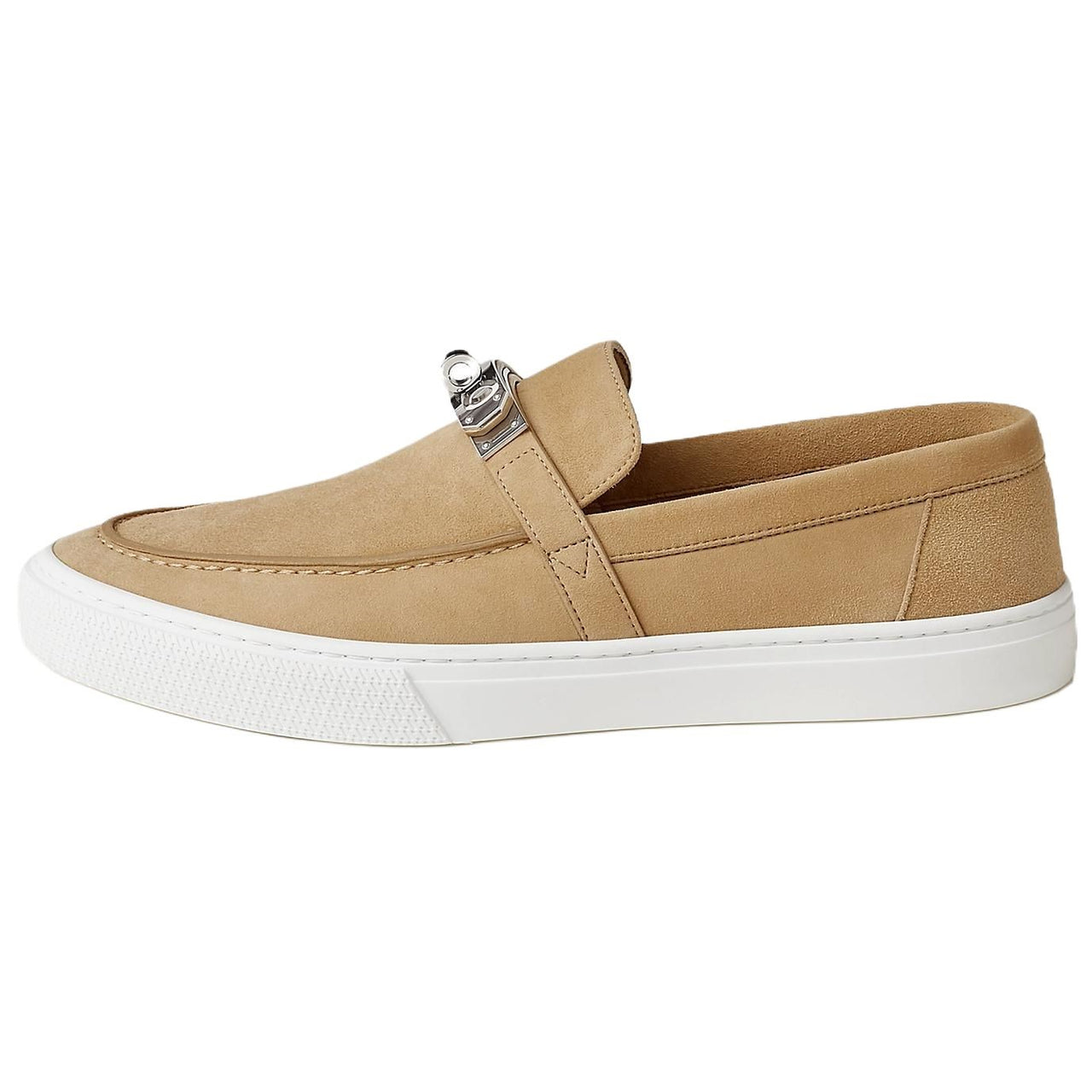 HERMES Game Casual Shoes Men's Light Brown