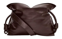 LOEWE Flamenco Bright Nappa Sheepskin One Shoulder Crossbody Clutch Regular Women's Dark Chocolate