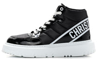 DIOR D Player High Top Stylish Skateboarding Shoes Women's Black