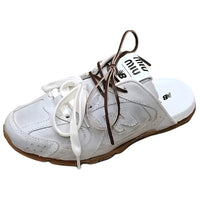 New Balance x MIU MIU NB 530 SL Slip-Resistant Wrap-toe Slippers Women's White