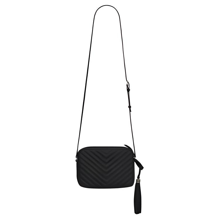 SAINT LAURENT Lou Camera Bag Crossbody Matelasse Leather Black