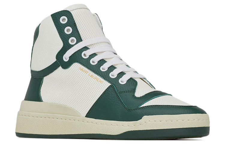 SAINT LAURENT Round Toe Lace-Up Sneakers