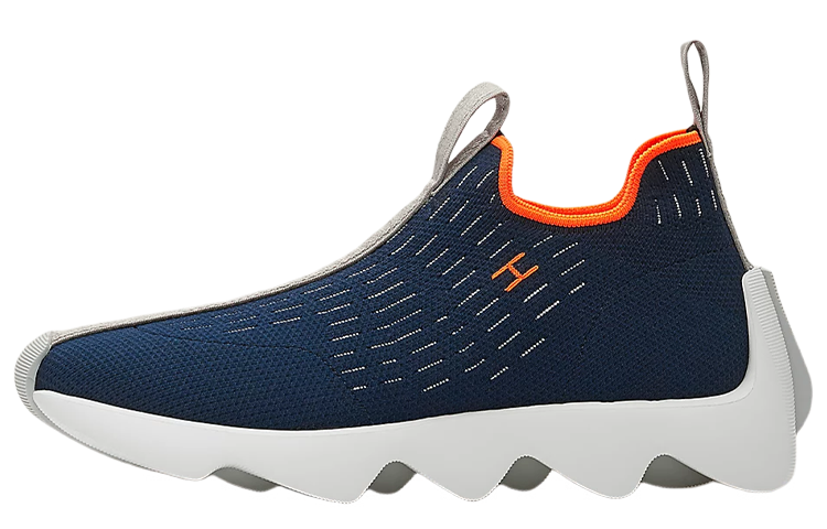 HERMES Wear-Resistant Low-Top Casual Shoes Women's Blue