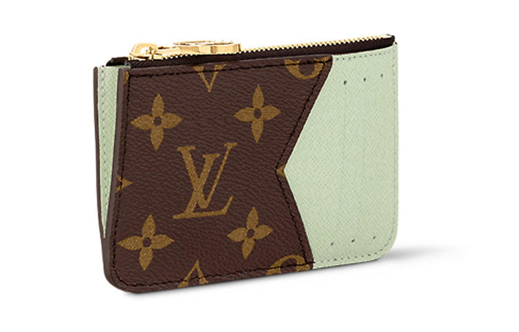 LOUIS VUITTON Monogram Canvas Card Holder Women's Matcha
