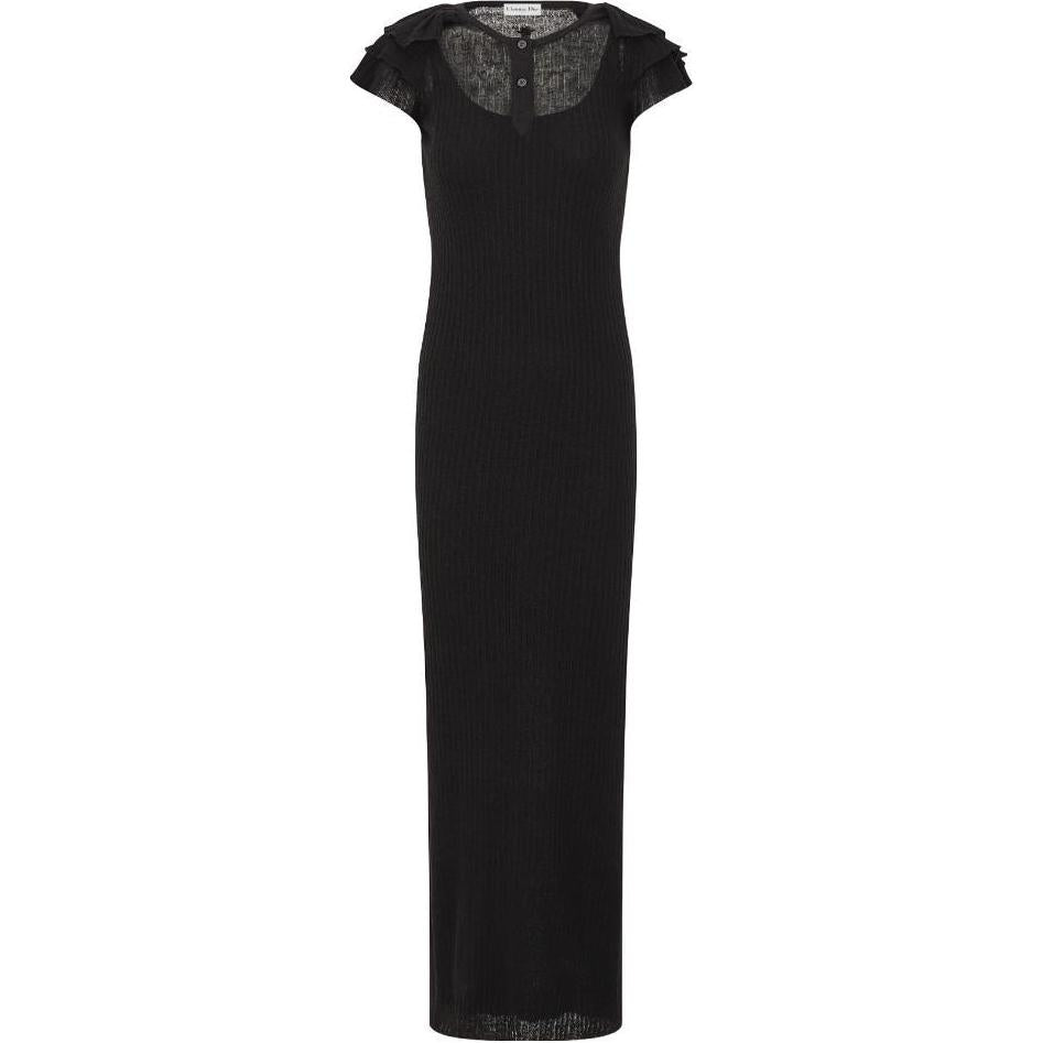 DIOR Short-Sleeved Dresses Women's Black