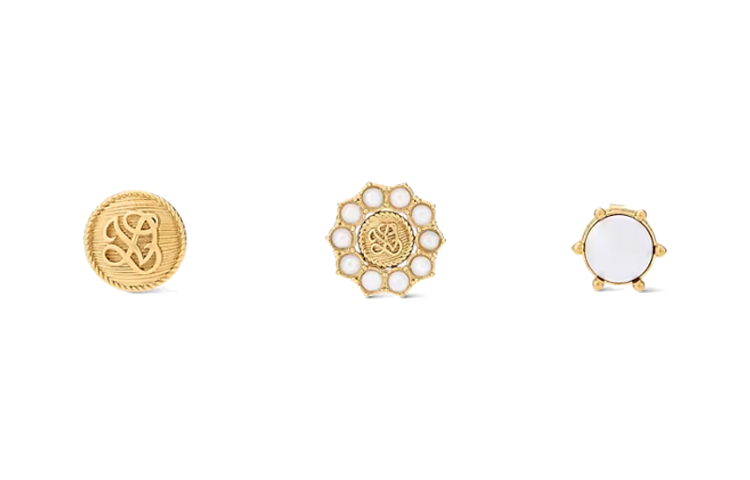 LOUIS VUITTON Lv Dynasty Set Of 3 Earrings