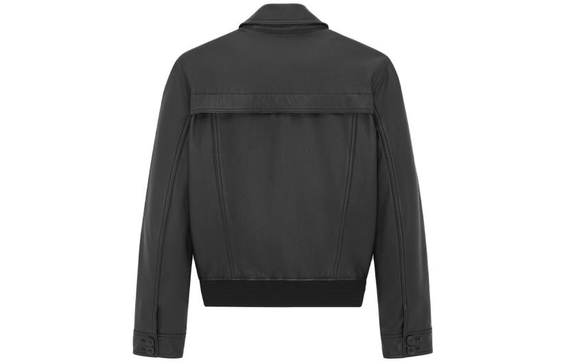 SAINT LAURENT Buttoned Lambskin Jacket