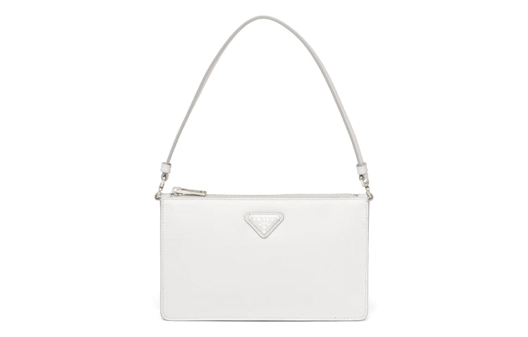 PRADA Leather Handbag Handbag Mini Women's White