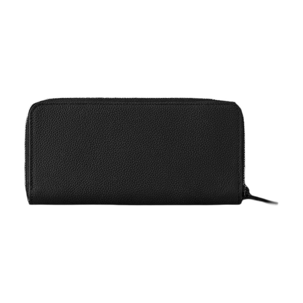 LOUIS VUITTON Zippy Cow Leather Wallet Men's Black