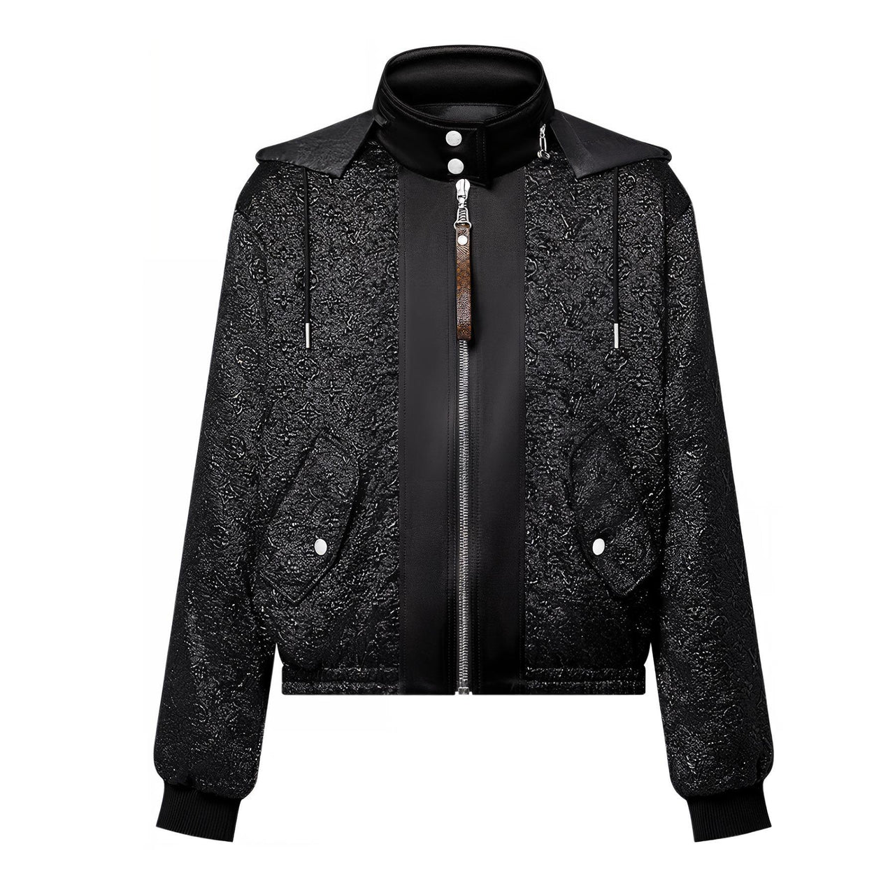 LOUIS VUITTON Monogram Jacquard Zip-Up Jacket