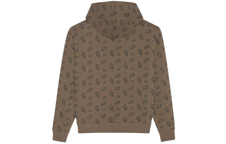 SAINT LAURENT Rive Gauche Leopard Jacquard Hoodie