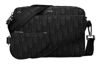 DIOR Oblique Jacquard Fabric Crossbody Bag, Shoulder Bag Men's Black