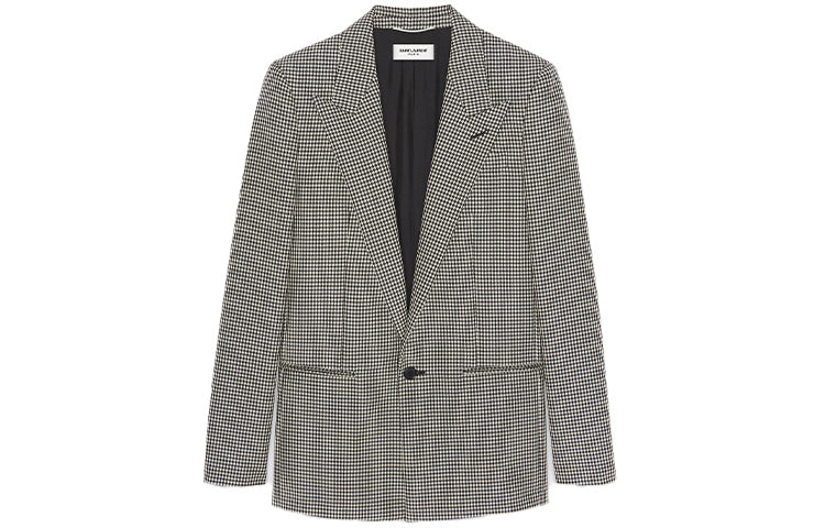SAINT LAURENT SS22 Business Suit Coat Men's Gray
