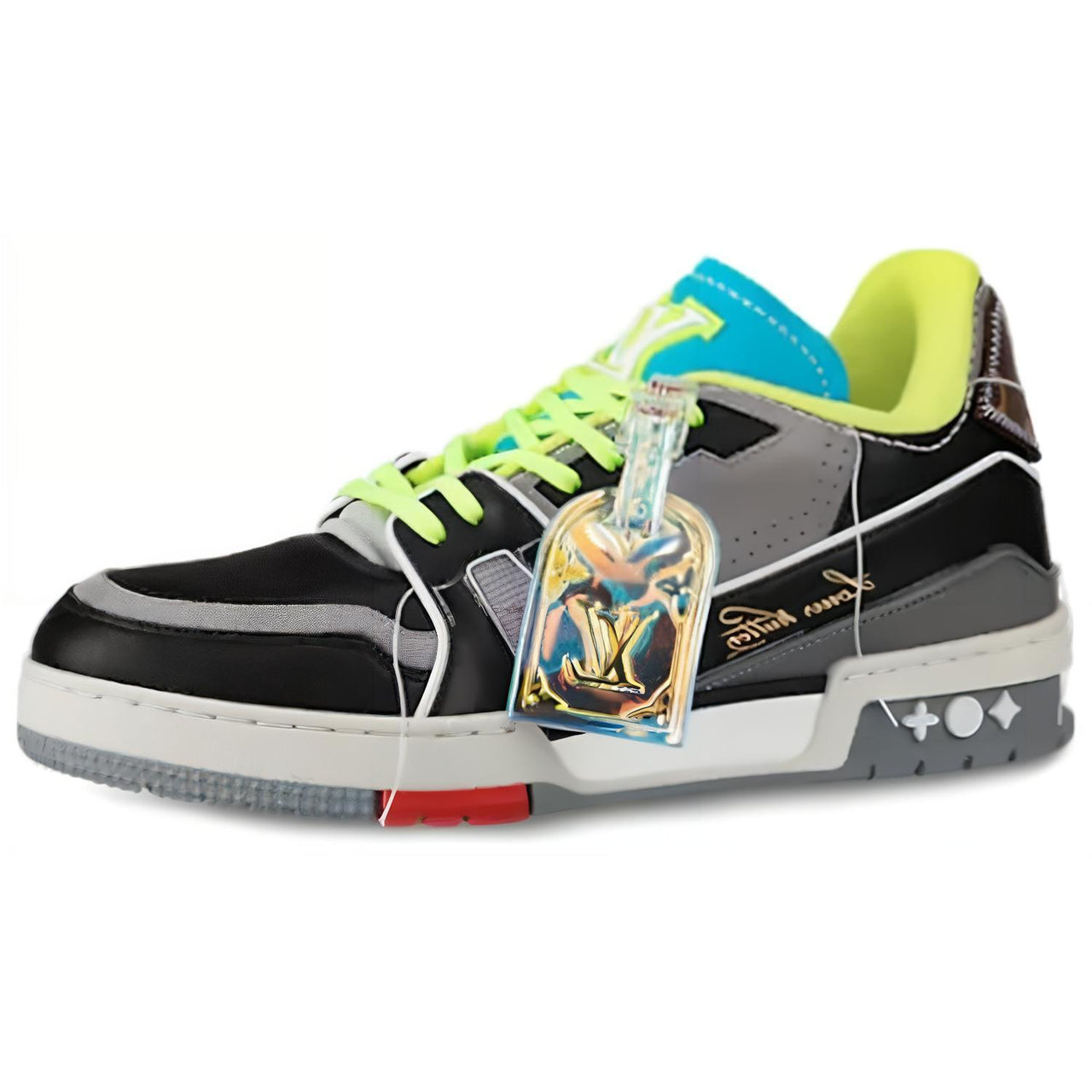 LOUIS VUITTON Lv Trainer Low Top Sports Shoes Blue/Black