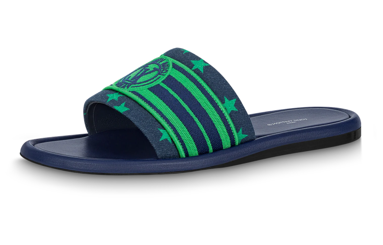 LOUIS VUITTON Magnetic Stylish Sandals Women's Green Blue