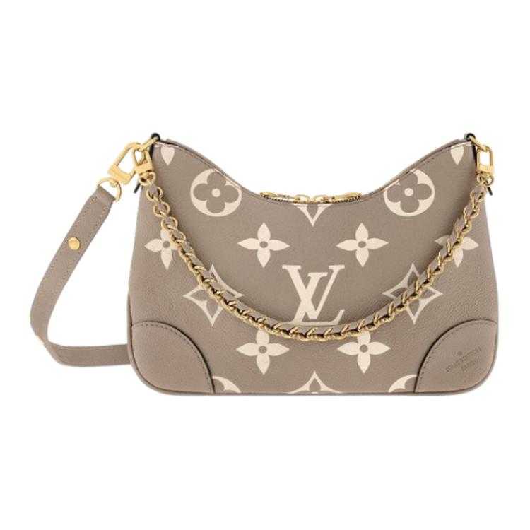 LOUIS VUITTON Boulogne Crossbody Bag Women's Dove Gray/Cream