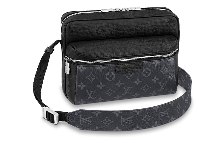 LOUIS VUITTON Outdoor Messenger Monogram Eclipse Taiga Black