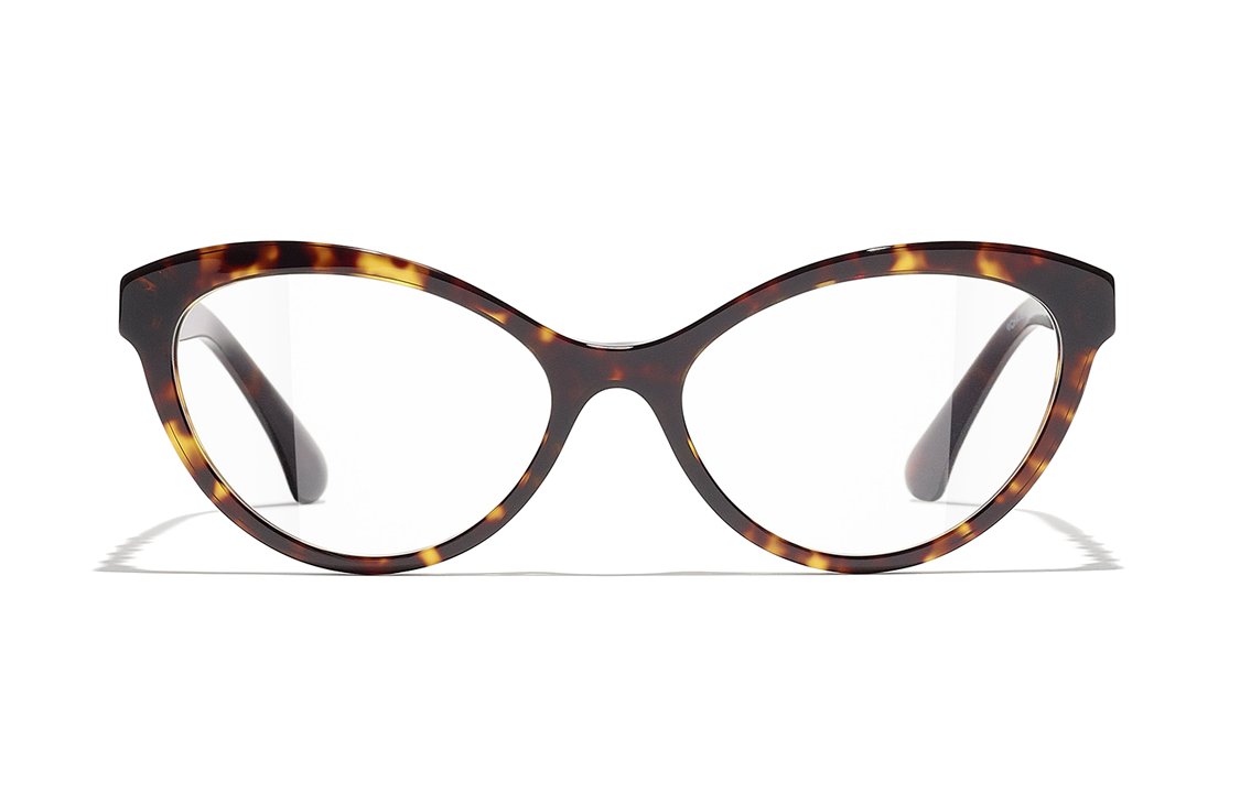 CHANEL Eyeglass Frames Women's Brown