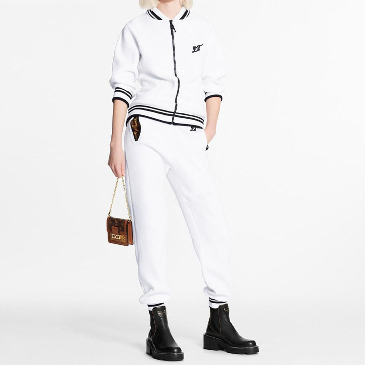 LOUIS VUITTON Casual Pants Women's White