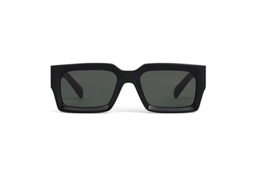 CELINE Black Frame 53 Sunglasses In Acetate