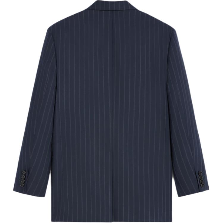 CELINE Bnf Blazer In Striped Wool
