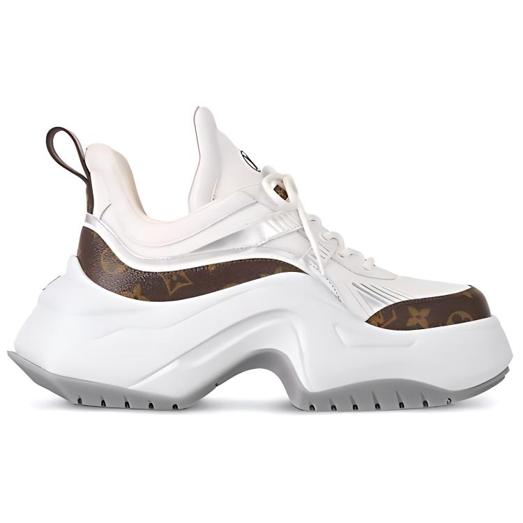LOUIS VUITTON Archlight 2.0 Low-Top Sports Casual Shoes Women's White Brown