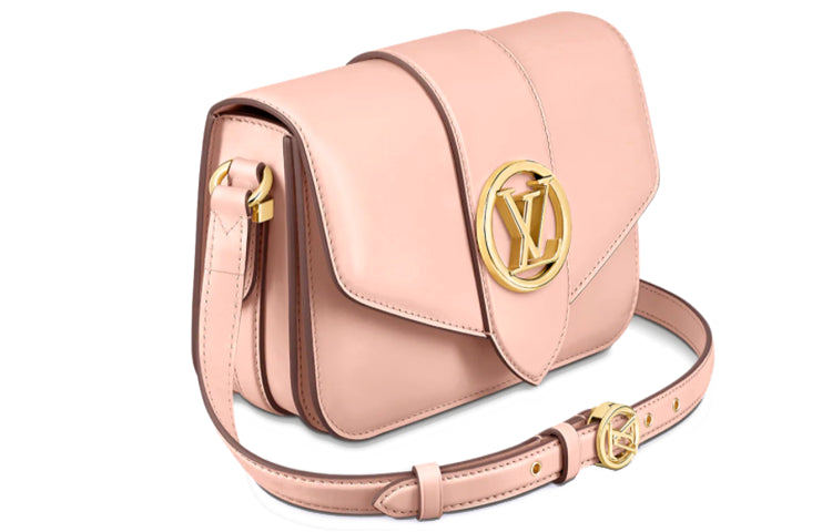 LOUIS VUITTON Cow Leather Crossbody Bag Regular Women's Pink