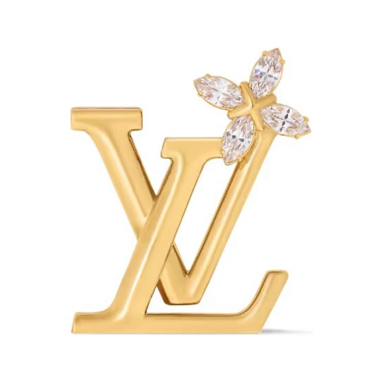 LOUIS VUITTON Lv Iconic Flower Brooch