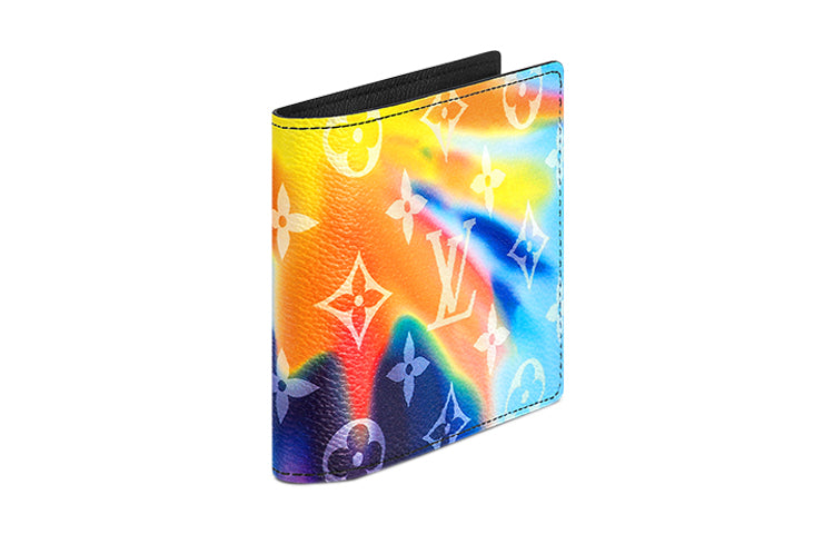 LOUIS VUITTON Multiple Wallet Sunset Monogram Multicolor