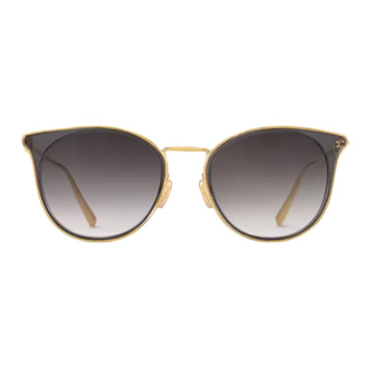 LOUIS VUITTON Acetate Metal Round Sunglasses Unisex Gray