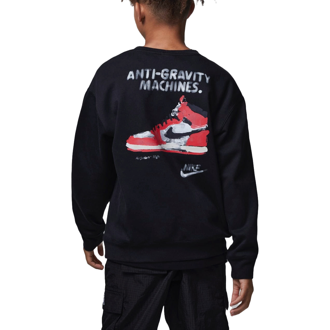 (GS) Air Jordan Anti-Gravity Machines Sweatshirt 'Black' FZ6145-010