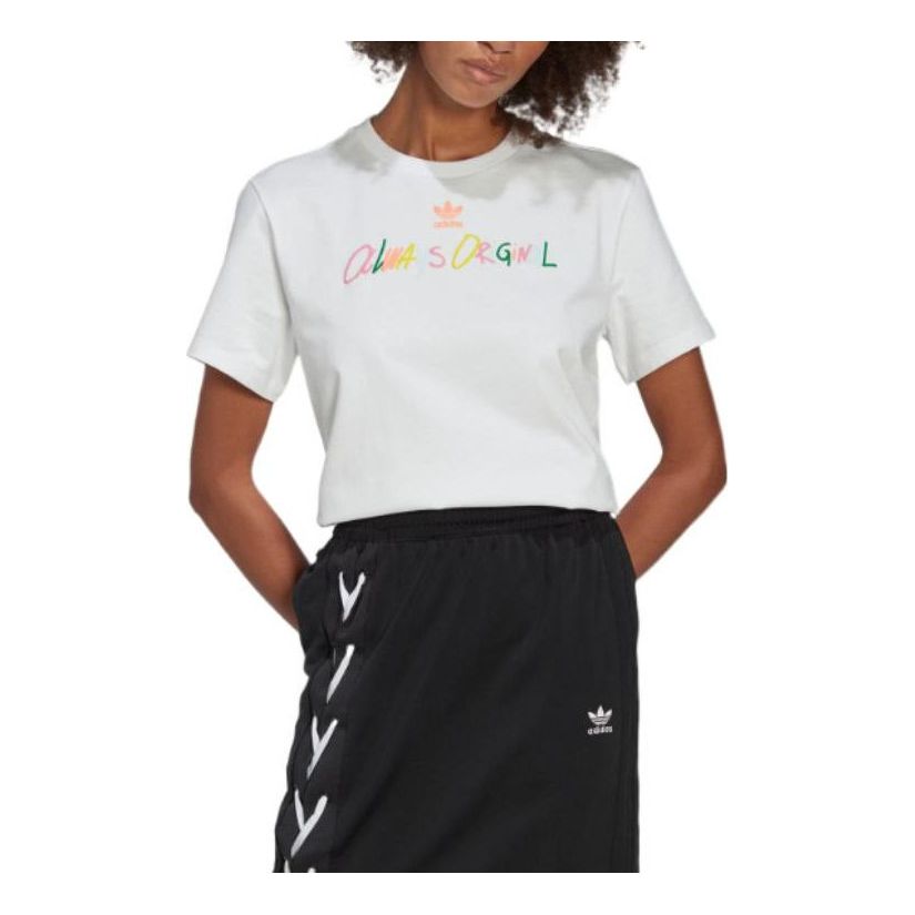 (WMNS) adidas Always Original Graphic T-Shirt 'White' HK5072