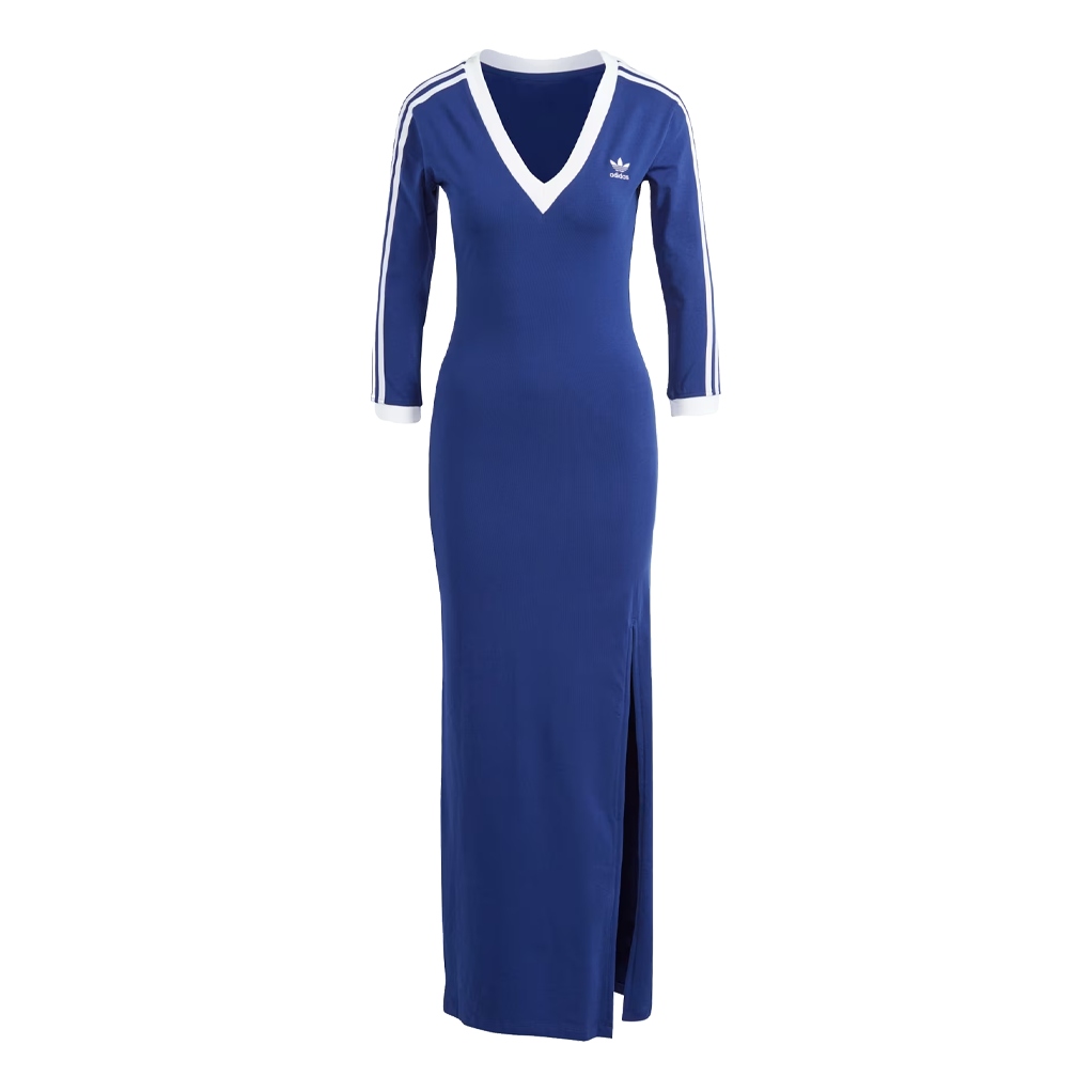 (WMNS) adidas originals adicolor colro Claic 3-Maxi Srtipe Dress 'Blue' IP2987
