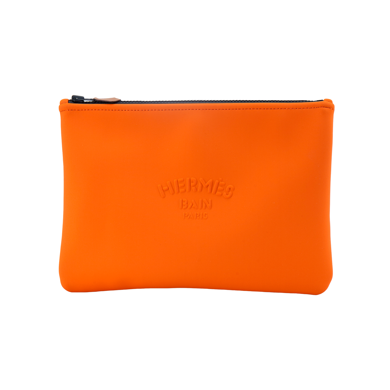 HERMES Polyamide Clutch Medium Size Women's Orange