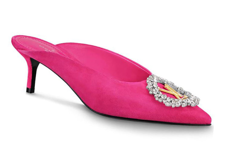 LOUIS VUITTON Madeleine Mule Heels 'Pink' Women's