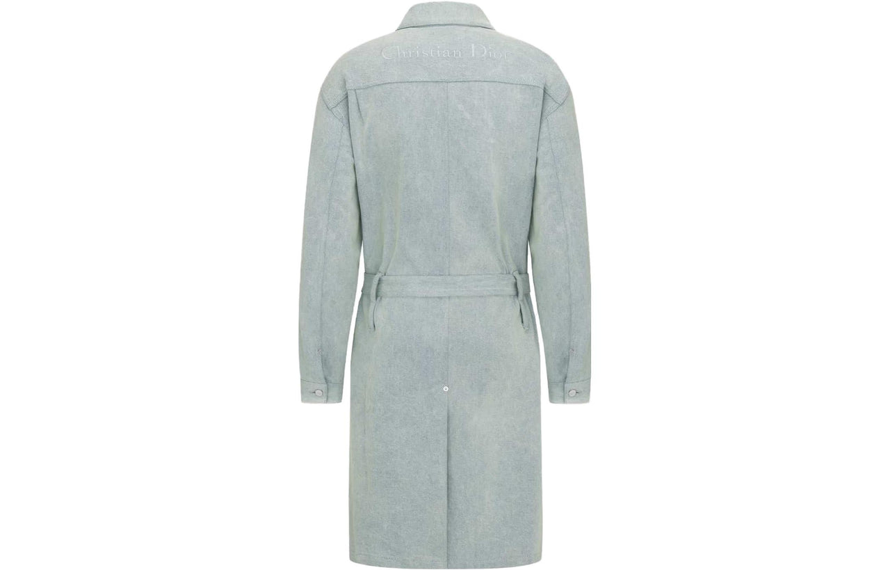 DIOR Coats Men Light Blue