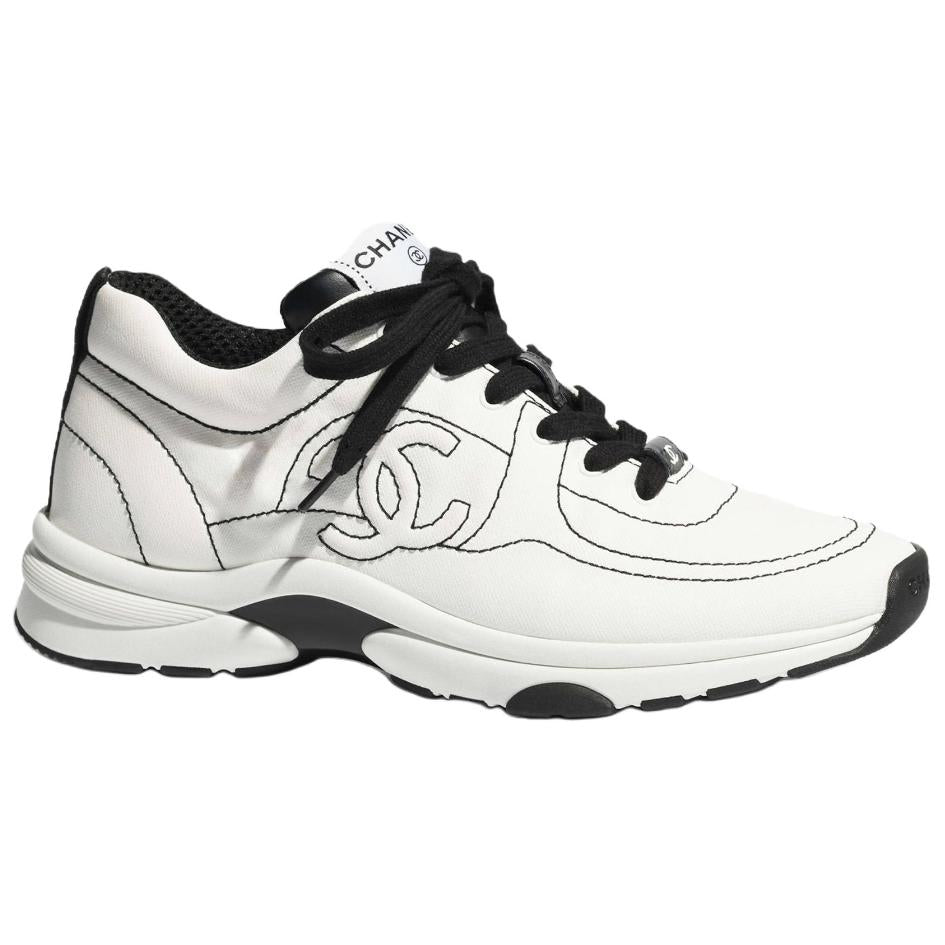 CHANEL Low-Top Casual Shoes Men's White