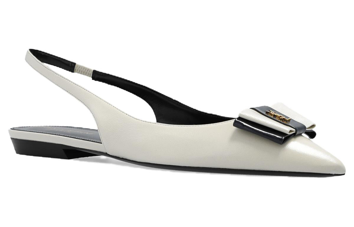 SAINT LAURENT Anais Pointed-Toe Flat Shoes Women's