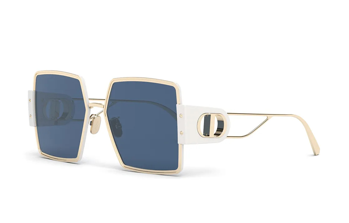 DIOR Metal Butterfly Sunglasses Women's White