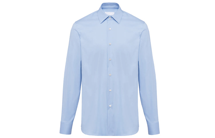 PRADA Shirts Men Light Blue
