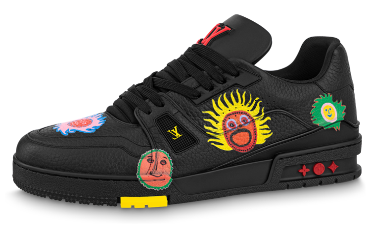 LOUIS VUITTON X Yayoi Kusama Sneaker 'Black With Icons'