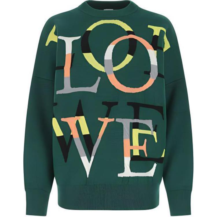 LOEWE SS22 Cashmere Sweater Women's Green