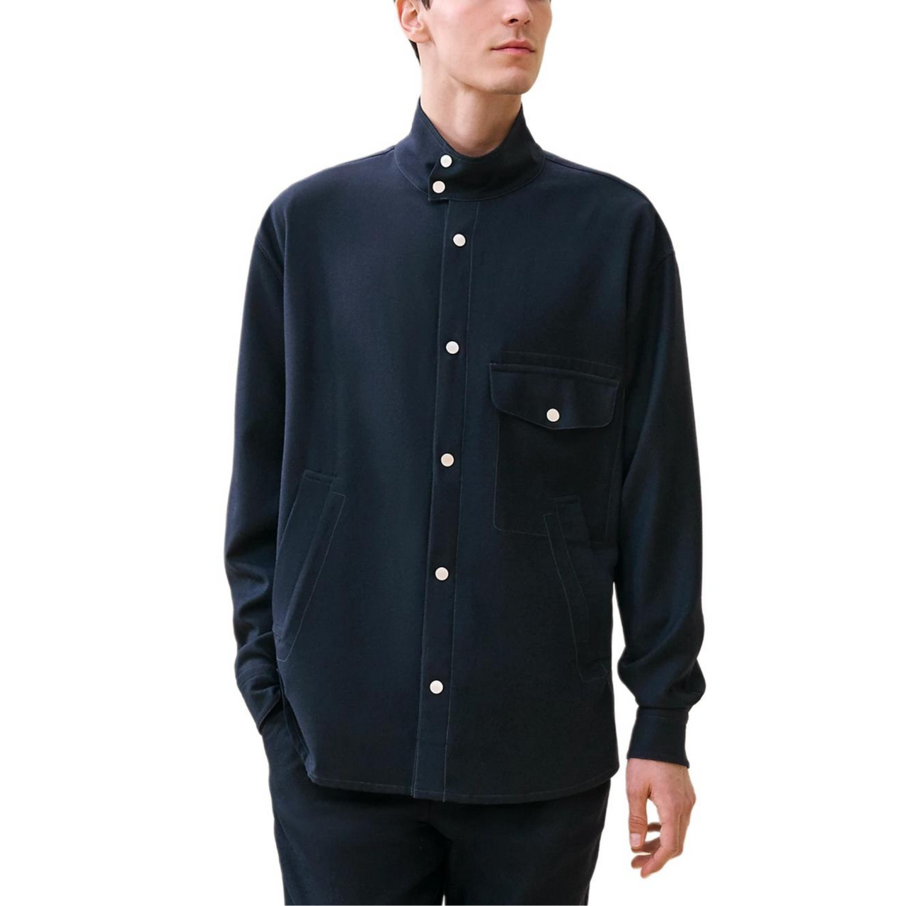 HERMES Shirts Men Blue