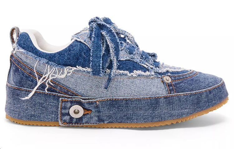 LOEWE Stylish Skateboarding Shoes Women's Denim Blue